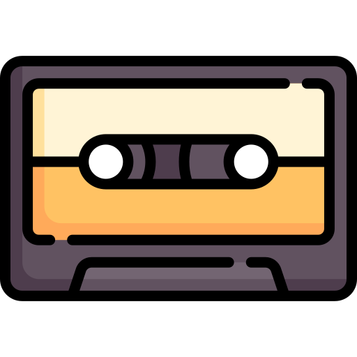 Audio cassette tape icon